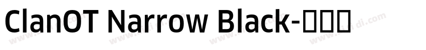 ClanOT Narrow Black字体转换